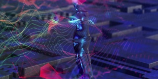 Venus de Milo NFT，不可替代的令牌，AI，元宇宙概念背景
