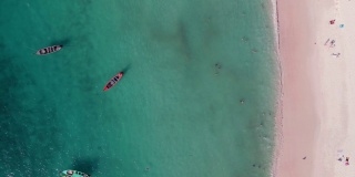 泰国普吉岛，自由海滩的鸟瞰图
