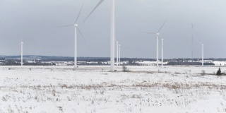 冬季风电场