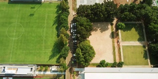 雅加达足球场的空中景象
