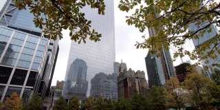 纽约-曼哈顿下城金融区的建筑物