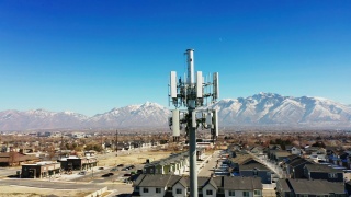 犹他州的5G通信塔视频素材模板下载