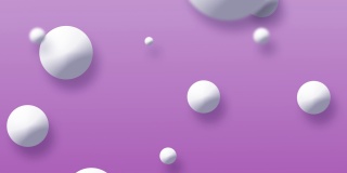 软移动粒子-紫色，4K视频库存视频