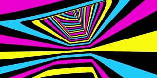 隧道彩色抽象循环视频