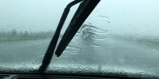 大雨从车里移走了