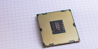 英特尔cpu pc电脑近距离宏视频