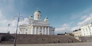 赫尔辛基教堂建筑广场
