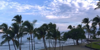 夏威夷-大岛-海滩前-时间推移潘
