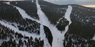 萨里卡米斯滑雪中心无人机视频，萨里卡米斯卡尔斯土耳其