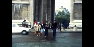60年代法国巴黎的凯旋门
