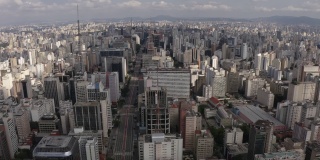 圣保罗城，巴西的Avenida Paulista。