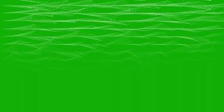 数字线波运动图形与绿色屏幕背景