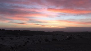 沙漠日落，内盖夫山脉视频素材模板下载