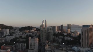 福建厦门城市日落景观视频素材模板下载