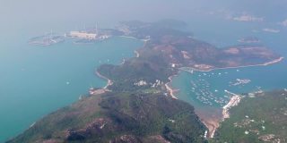 香港南丫岛的发电厂及渔场、渔具及渔船