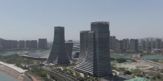 福建厦门，2022年4月9日:厦门中心大厦