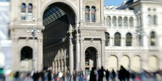 米兰Galleria Vittorio Emanuele时光流逝