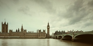 大本钟和议会在伦敦的时间流逝