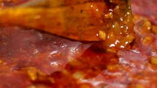 肉汁-肉糜酱视频素材模板下载