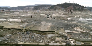 日本海啸的破坏