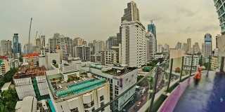 曼谷城市景观时光流逝
