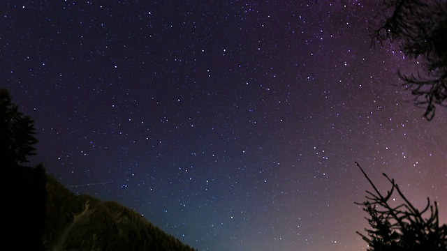 Starfield in Motion Time Lapse Star Trail