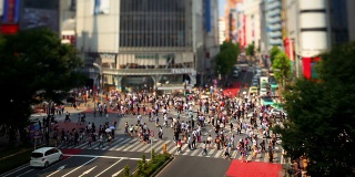 东京Shubuya十字路口