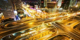 北京国贸大桥交通延时
