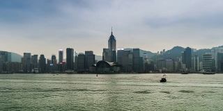 中国香港——2014年11月11日:中国香港的维多利亚港美景