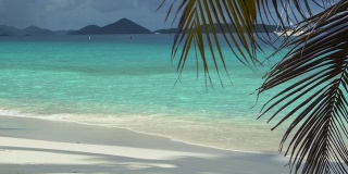 美属维尔京群岛圣约翰所罗门湾海滩的视频
