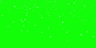 绿幕上的大雪