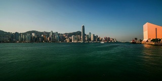 中国香港2014年11月15日:中国香港维多利亚湾迷人的景色