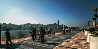 中国香港，2014年11月15日:中国香港九龙星光大道之景