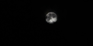 乌云遮住的满月