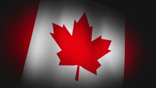 3D动画加拿大国旗特写画布纹理视频素材模板下载