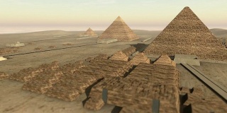 3D埃及吉萨平台的动画