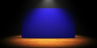 剧场，舞台和幕布，蓝幕和阿尔法频道