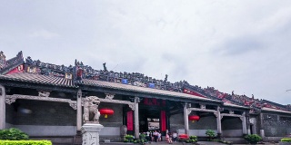 中国广州，2014年6月4日:中国广东省著名的陈家祠建筑(民间美术馆)