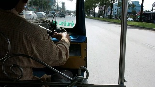 泰国的嘟嘟出租车视频素材模板下载