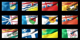 加拿大国旗飘扬