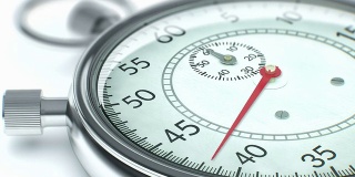 Close up of ticking chronometer (stopwatch).
