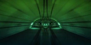 通过隧道旅行。Loopable。翻绿。