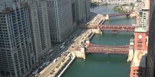 早高峰时段的芝加哥市中心(HD 1080i)