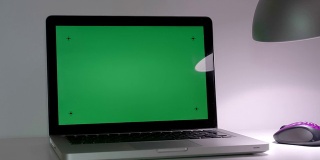 Laptop With  Green Screen