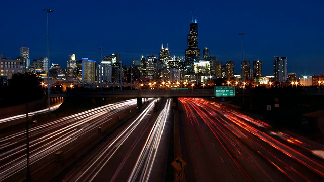 Chicago Highway Skyline