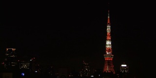 夜间的东京塔