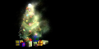 带礼物的圣诞树