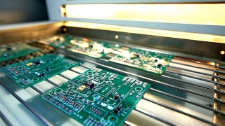 PCB在红外线粘接剂中焊接视频素材模板下载