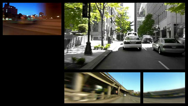 视频蒙太奇城市驾驶