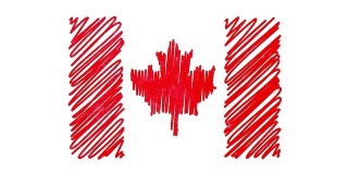 加拿大国旗高清视频
